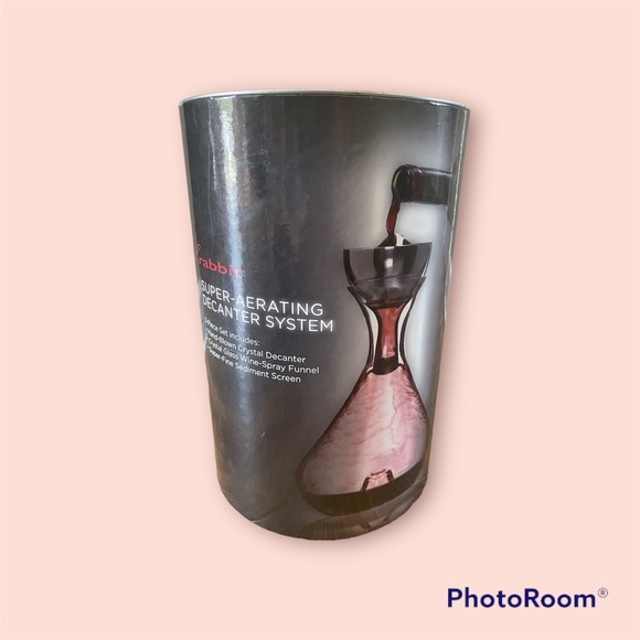 rabbit Kitchen Rabbit Superaerating Decanter System For Wine 3piece